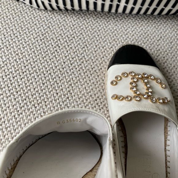 Coco Chanel Leather Espadrilles 37 Ladies - Picture 8 of 9